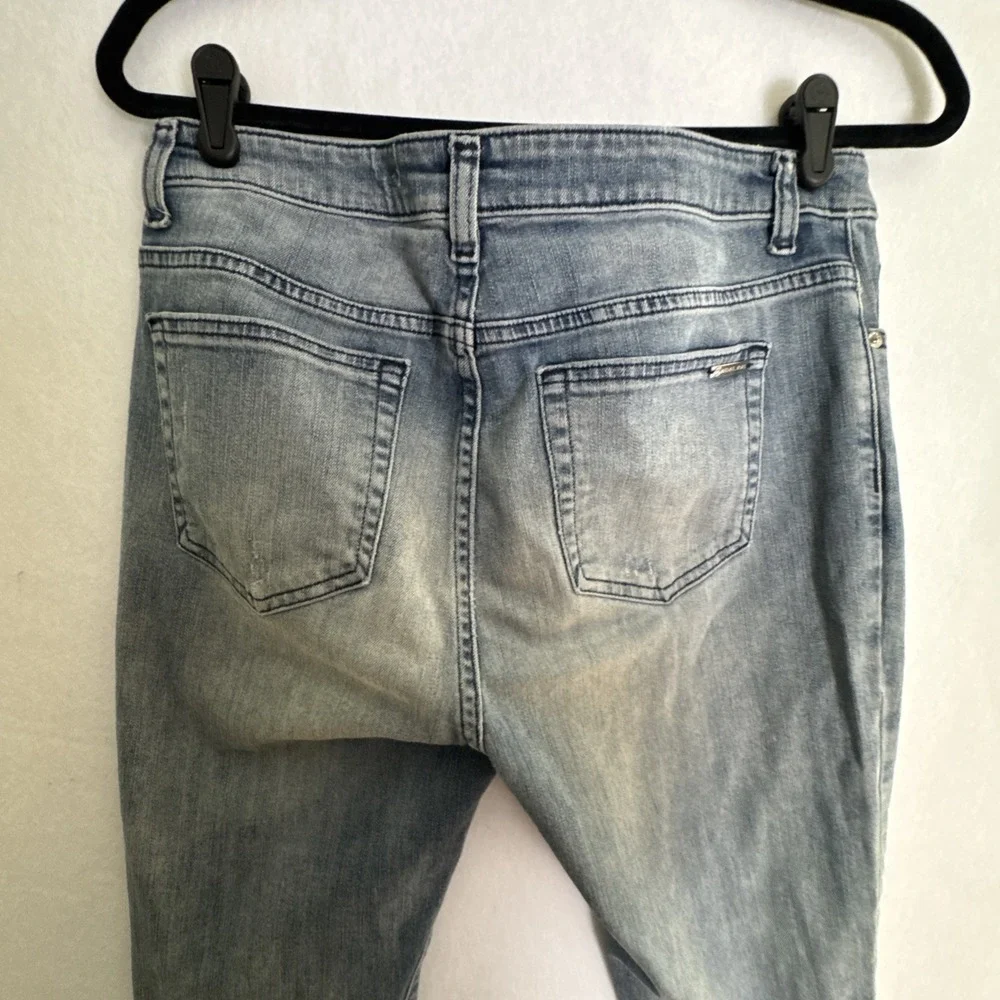 Michael Kors Womens Slim Fit Skinny Denim Jeans Blue Dark Wash Size 8